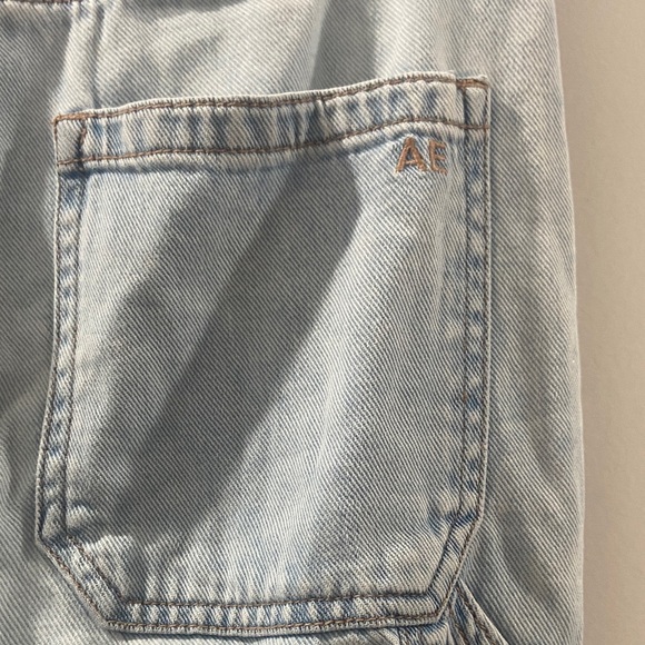 American Eagle Light Blue Denim Jean Joggers Size 00 - Picture 9 of 13